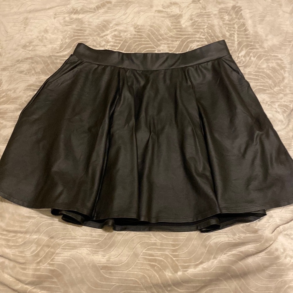 Torrid Pleather Skater Skirt